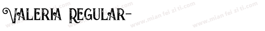 Valeria Regular字体转换